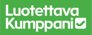 Luotettava kumppani -logo
